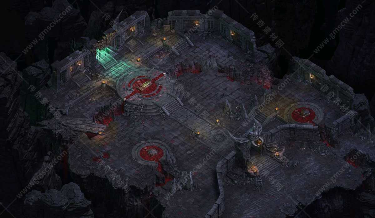 魔幻暗殿新真彩地砖BOSS地图